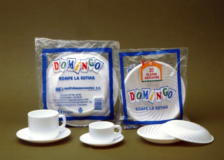  PLATO PLASTICO 18 CM BLANCO X 20 UN. TUC 