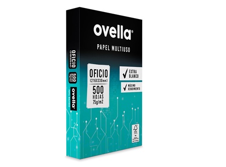  PAPEL FOTOC. OFICIO 75 GR OVELLA 500 HJ. 