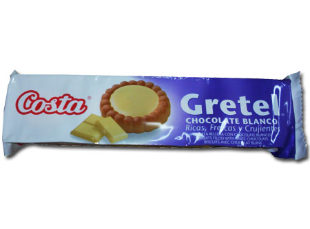  GALLETA COSTA  85 GR GRETEL CHOCOLATE BLANCO 