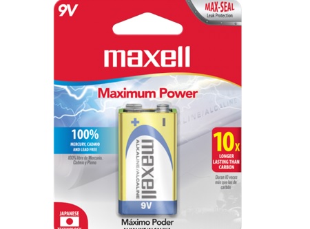  PILA BATERIA 9V MAXELL 