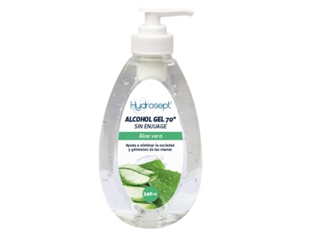  ALCOHOL GEL 340 ML.HYDROSEPT 70% C/ALOE 