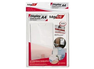  EXPOSITOR DE PARED ACRILICO A4 MAXCRIL 21 X 29 