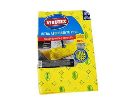  TRAPERO SIMPLE C/OJAL 40X40 ULTRA ABSORB. VIRUTEX 