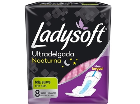  TOALLA HIG. LADYSOFT U/DELGADA X  8 UN ALAS T SUAV 
