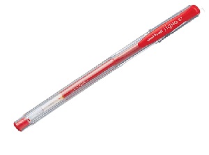  BOLIGRAFO GEL 0.7 ROJO SIGNO UM-100 UNIBALL 