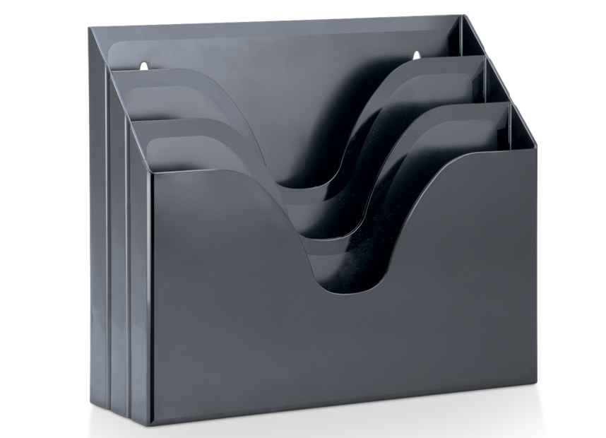  BANDEJA TRIPLE PARED/ESCRITORIO NEGRO MAXCRIL 