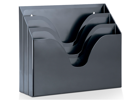  BANDEJA TRIPLE PARED/ESCRITORIO NEGRO MAXCRIL 
