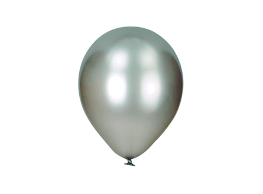  GLOBOS N. 9 PERLADO X 50 UN PLATA BALLOONS 