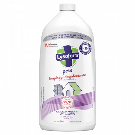  LIMPIADOR PISO 800 ML DESINF. LYSOFORM PETS 