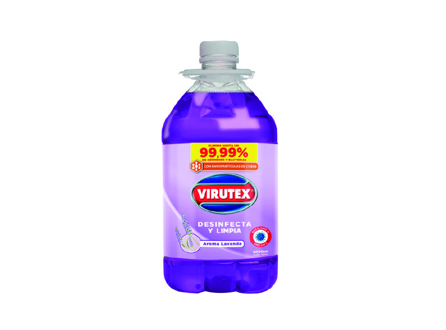  LIMPIADOR PISO 4 LT. DESINF. LAVANDA VIRUTEX 