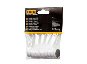  IMAN MAGNETICO 2CM X 10 UN BLANCO BISILQUE 