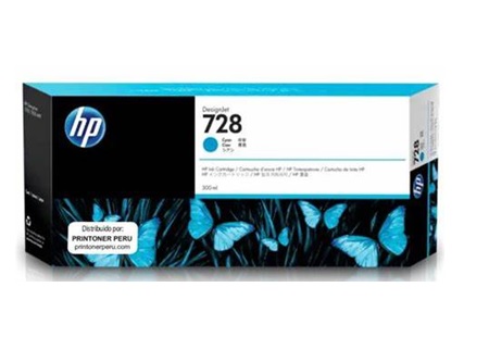  CARTRIDGE HP (728) CYAN 300 ML T730/T830 