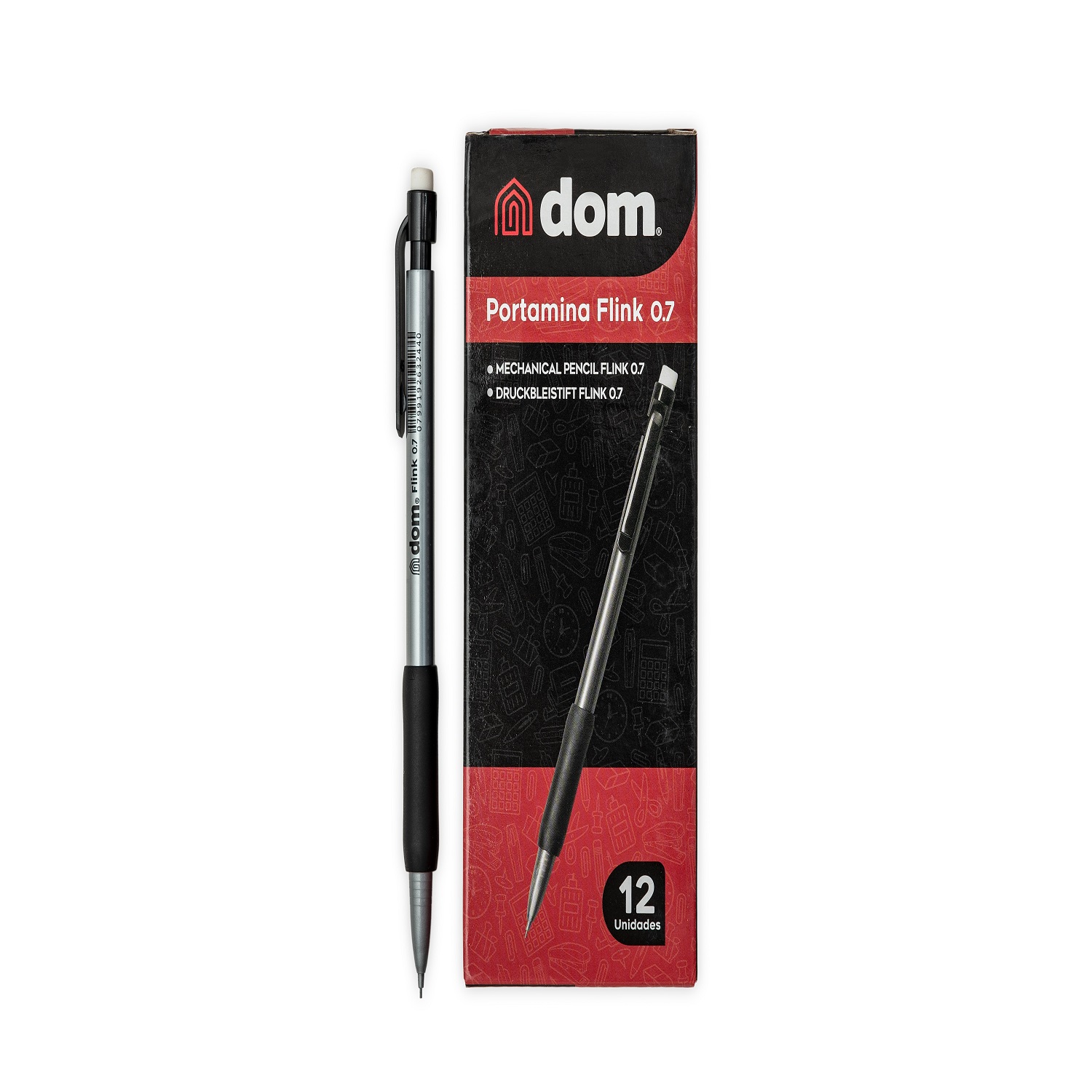 PORTAMINA 0.7MM DOM FLINK GRIS 