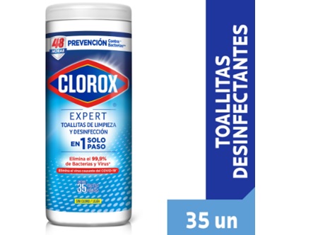  TOALLAS DESINF. CLOROX 35 UN EXPERT FRESH CANISTER 