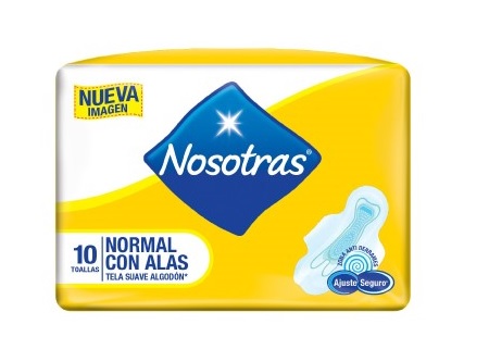  TOALLA HIG. NOSOTRAS NORMAL X 10 UN C/ALAS 