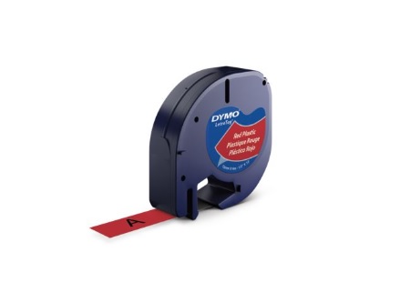  CINTA ROTULADORA DYMO TAG ROJO 12MMX4MT 