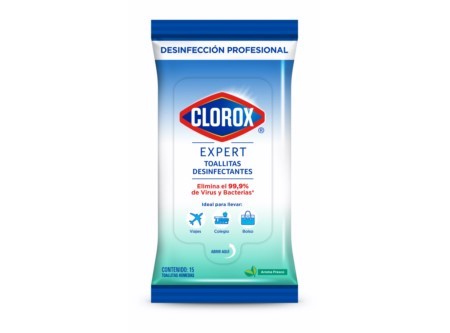  TOALLAS DESINF. CLOROX EXPERT FRESH 15U FLOWPACK 