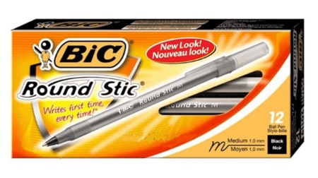  LAPIZ PASTA P.MEDIA NEGRO ROUND STIC 1.0 BIC 