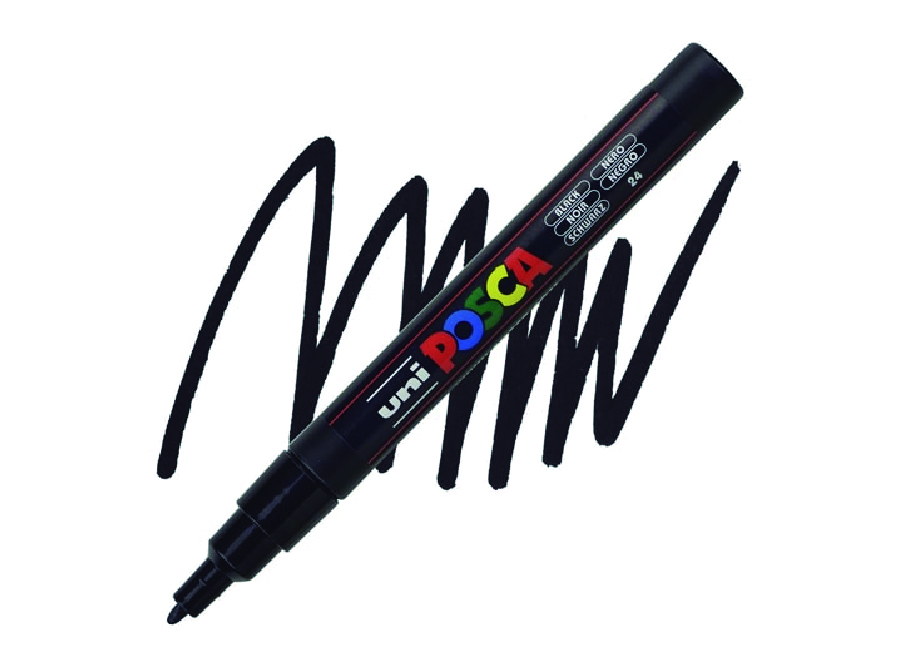  MARCADOR POSCA 3M NEGRO 