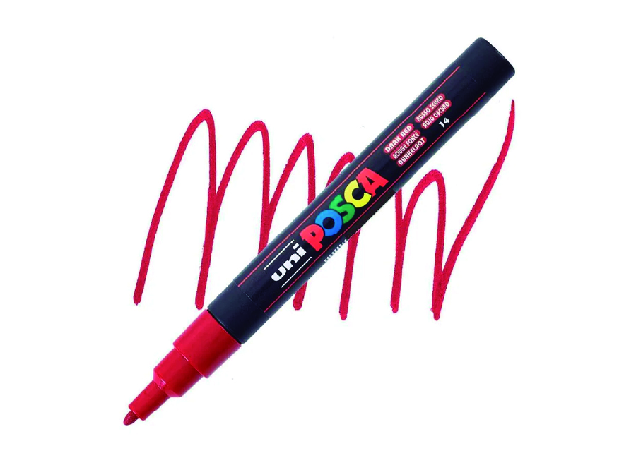  MARCADOR ACRILICO POSCA 3M ROJO 