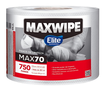  PANO ABSORB. MAXWIPE 70 X 750 UN BOBINA ELITE 