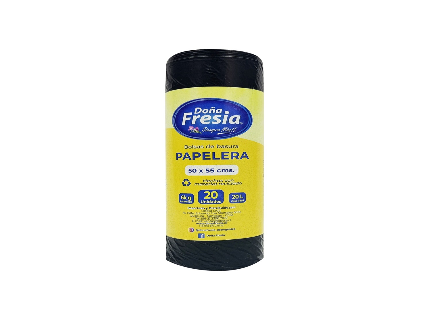  BOLSA BASURA 50 X 55 PQT X 20UN DONA FRESIA 