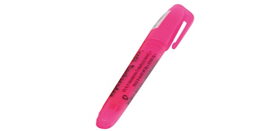  DESTACADOR BOLSILLO PTA. BIS ROSA FLUOR ISOFIT 
