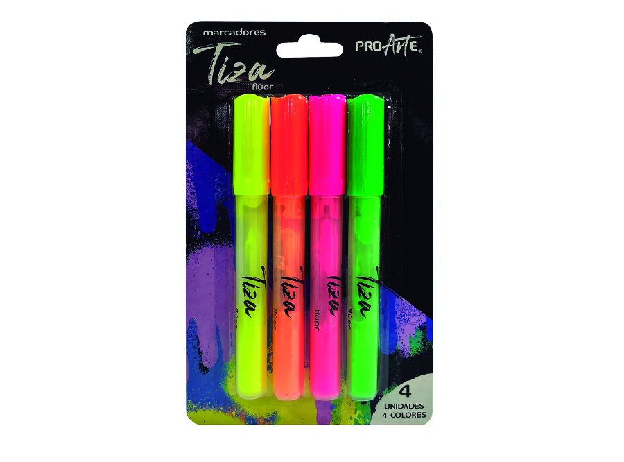  MARCADOR DE TIZA FLUOR 4 UND PROARTE 