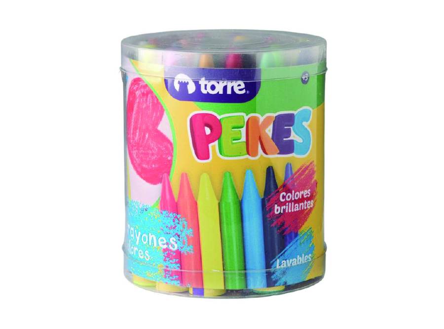  CRAYON JUMBO 24 COLORES MAXI PEKES TORRE 