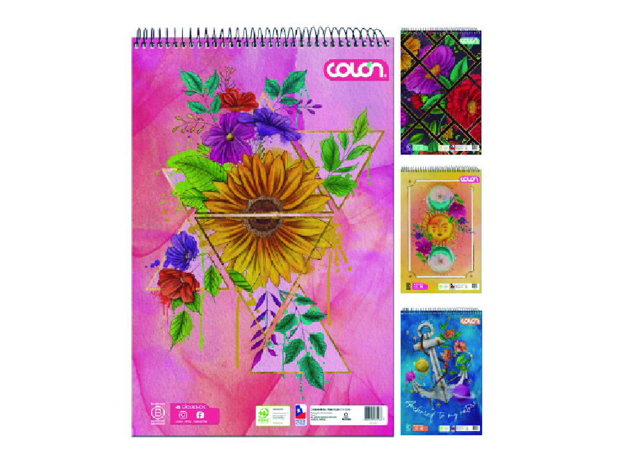  CROQUERA OFICIO ESPIRAL 80 HJ NATURA COLON 