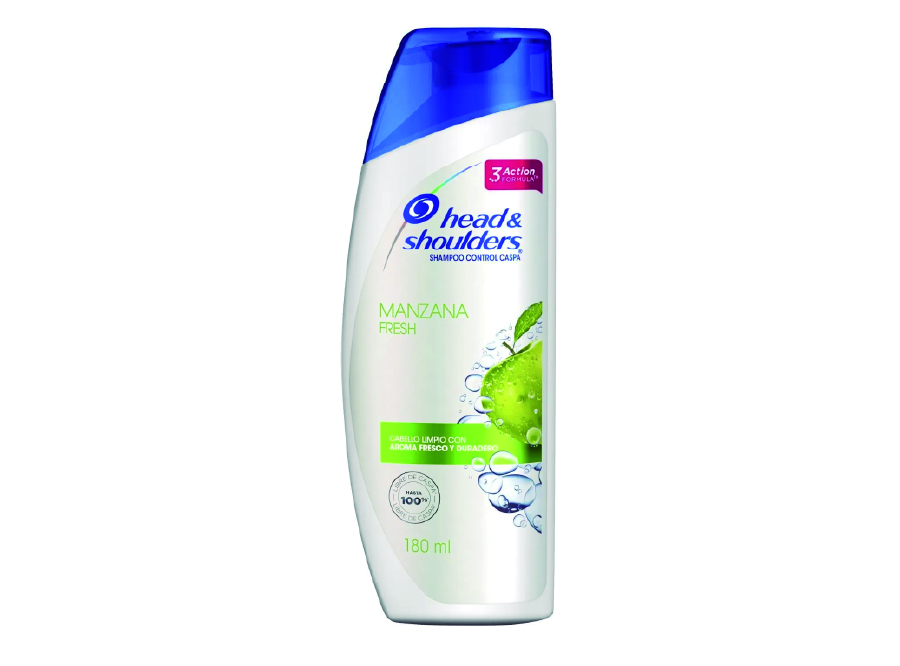  SHAMPOO 180 ML FRASCO H&S MANZANA 