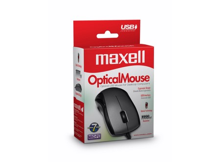  MOUSE MAXELL USB OPTICO C/CABLE MOWR-101 NG 