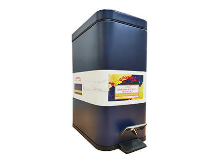 PAPELERO C/PEDAL 5 LT. METALICO AZ-GR ACECOX