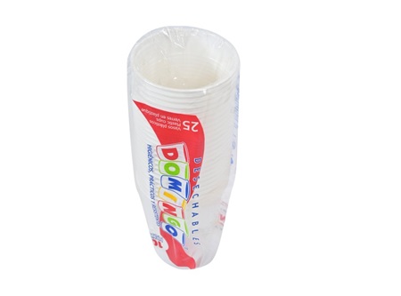  VASO BLANCO 105ML 3.5 ONZ DOMINGO PQ X 25 UN 