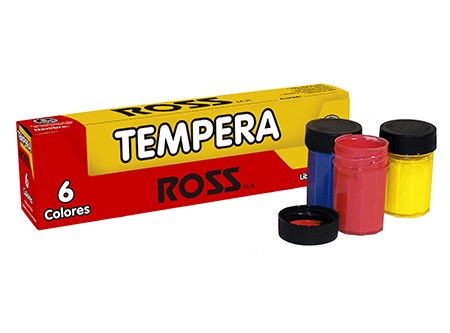  TEMPERA   6 COLORES ROSS 15CC 