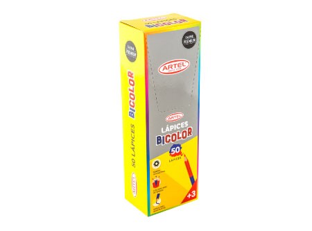  LAPIZ BICOLOR DELGADO HEXAG. DP X 50 UN ARTEL 
